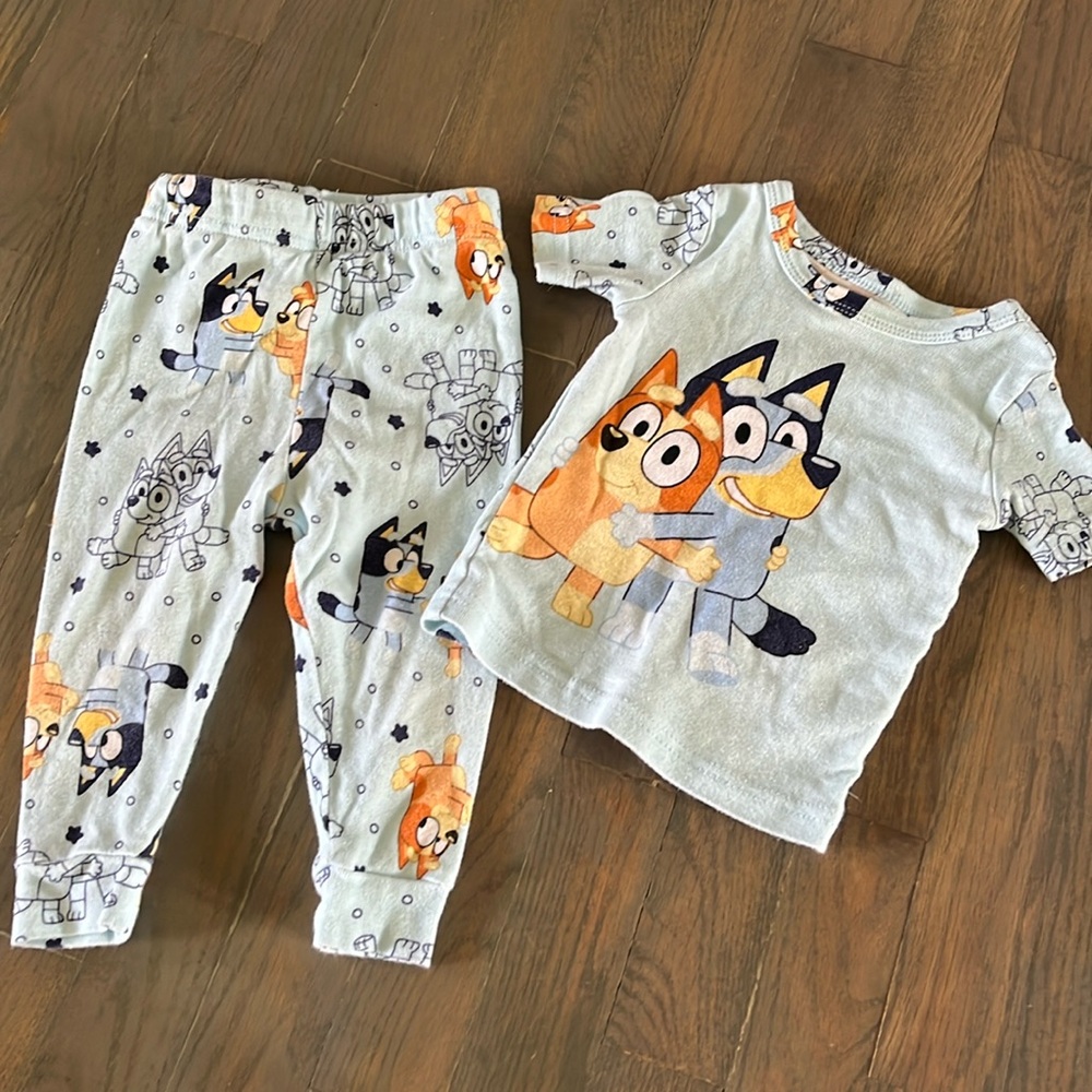Bluey Pajama Set Short Sleeve size 18 months